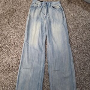 Lewkin Korean Brand High Rise Soft Baggy Woman's Jeans